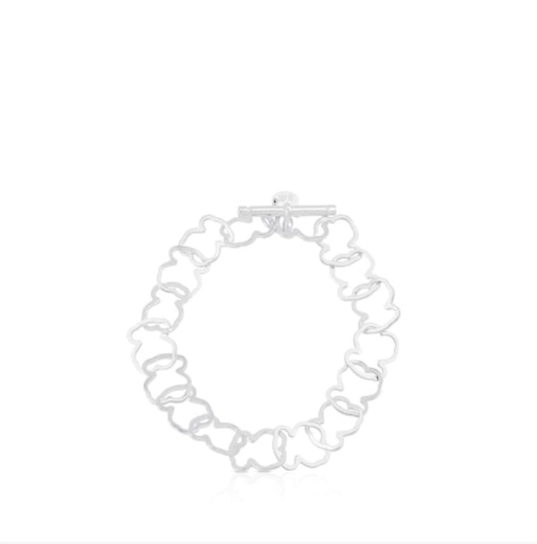 Silver TOUS Carrusel Bracelet 19cm.